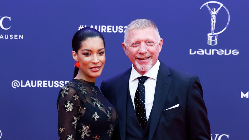 Strahlend posierten Lilian de Carvalho Monteiro und Boris Becker im spanischen Madrid am ...